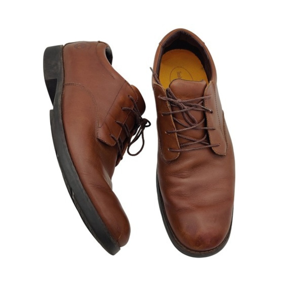 Timberland Mens Classic Business Earthy Casual Oxford Shoes 10.5M Brown Leather
